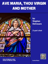 Ave Maria, Thou Virgin and Mother Two-Part Mixed choral sheet music cover Thumbnail